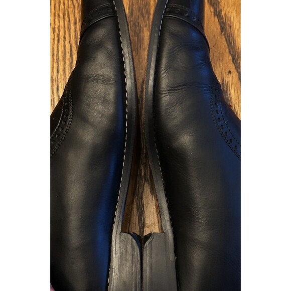 Fortune From Liberty Mens Black Genuine Leather Oxford Shoes Red Laces Sz 11 EC main image 4